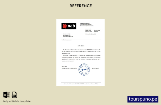 plantilla de referencia USA Nab lista para imprimir